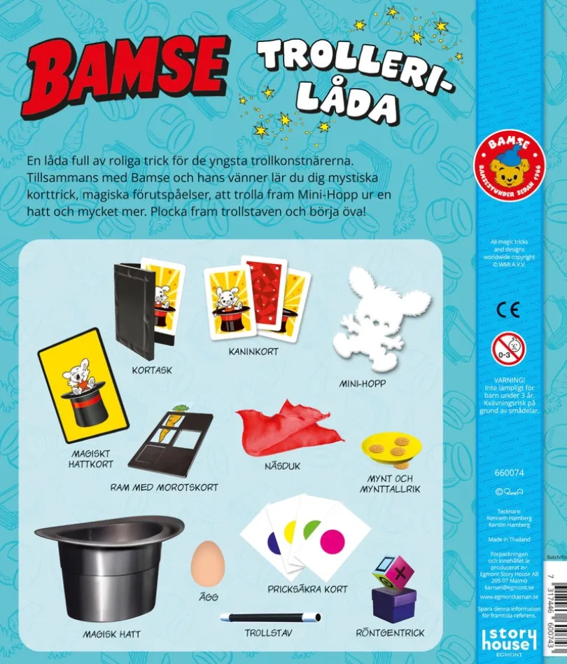 SE - BAMSES TROLLERILÅDA MED HATT
