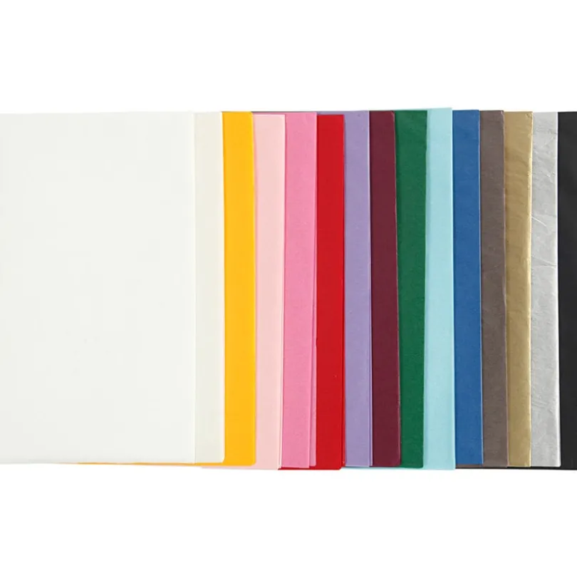 Silkepapir, blandede farger, 50x70 cm, 14 g, 15x2 ark/ 1 pk
