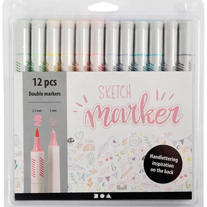 Sketch Marker, pastellfarger