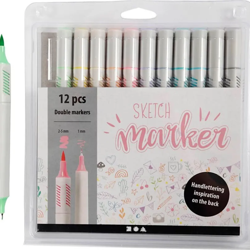 Sketch Marker, pastellfarger