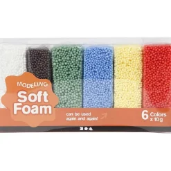 Soft Foam, standardfarger, 6x10 g