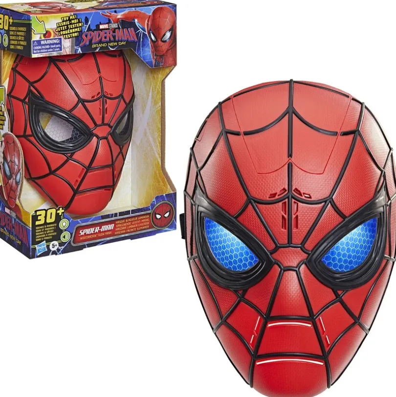 Spider-Man-maske med lyd og lys