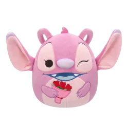 Squishmallows 20 cm Disney Angel med Bukett