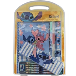 STITCH, stort skrivesett med metallpenal og A4-notatbok