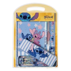 STITCH, stort skrivesett med metallpenal og A4-notatbok