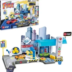 1:43 Street Fire Bilvask Lekesett Garasje