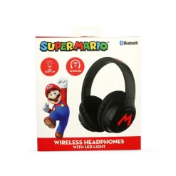 SUPER MARIO Headphone Over-Ear Wireless LED Light Sharing Aux
