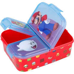 SUPER MARIO, Matboks med flere rom, 18 x 13 cm