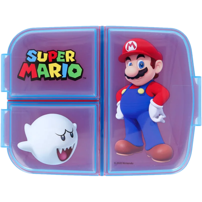 SUPER MARIO, Matboks med flere rom, 18 x 13 cm