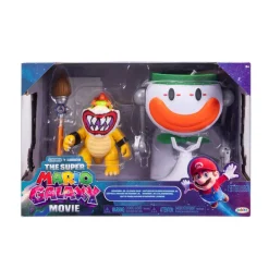 Super Mario 2 Movie Bowser Jr figur med Clown Car 13 cm