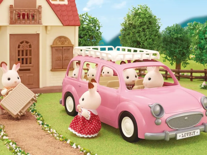 Sylvanian Families - Familiebil - rosa
