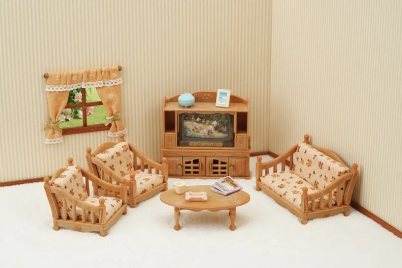 Sylvanian Families - Sofagruppe med TV-sett