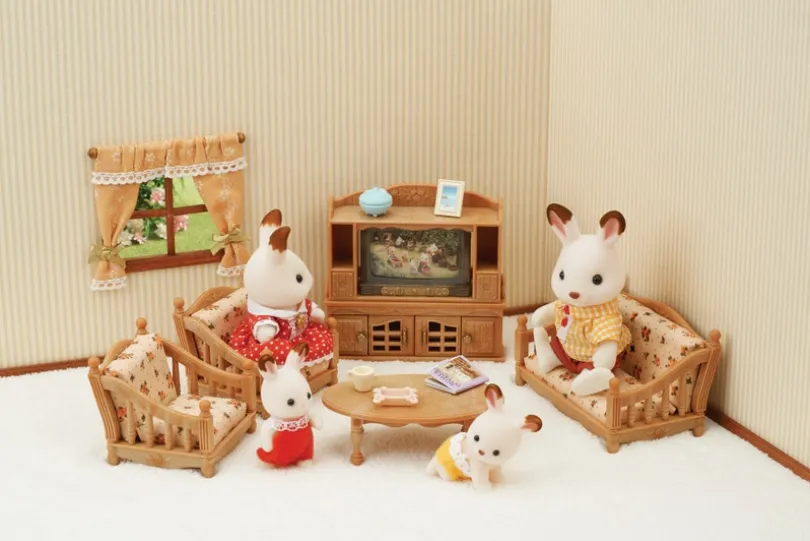 Sylvanian Families - Sofagruppe med TV-sett
