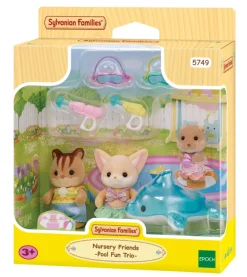 Sylvanian Families - Trillingene ved svømmebassenget