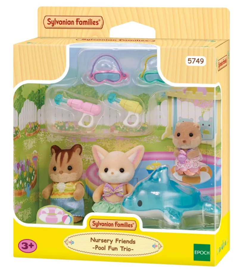 Sylvanian Families - Trillingene ved svømmebassenget