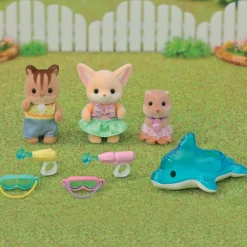 Sylvanian Families - Trillingene ved svømmebassenget