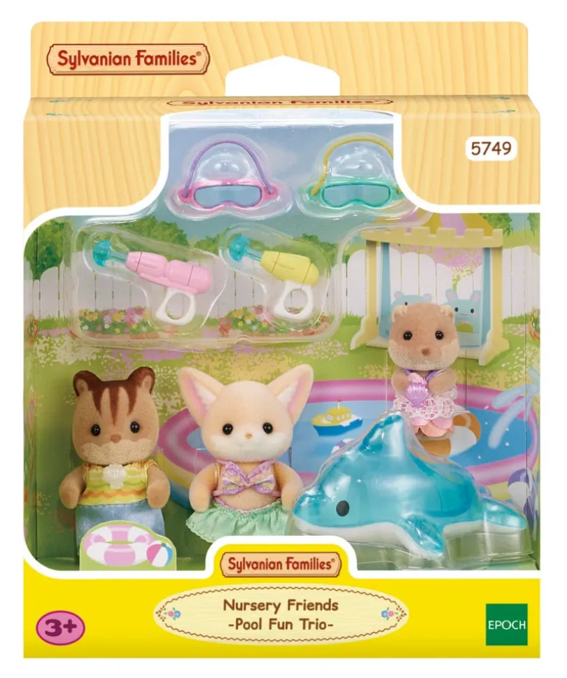 Sylvanian Families - Trillingene ved svømmebassenget