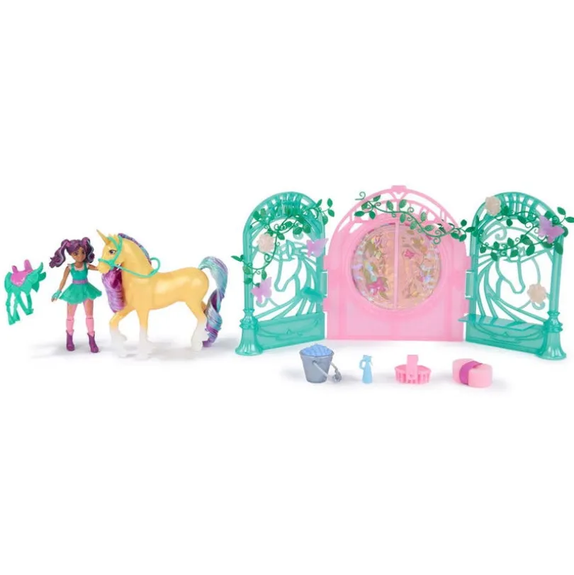 Unicorn Academy Ava & Leaf Stableleketøysett