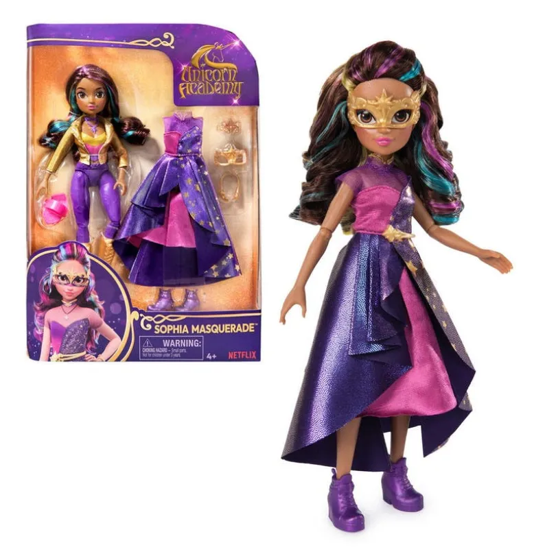 Unicorn Academy, Dlx Dukke Sophia Maskerade 24 cm