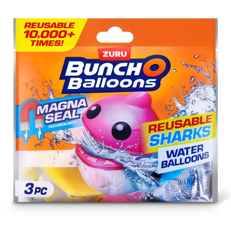 Vannballonger gjenbrukbare Hai 3-pack – ZURU Bunch O Balloons
