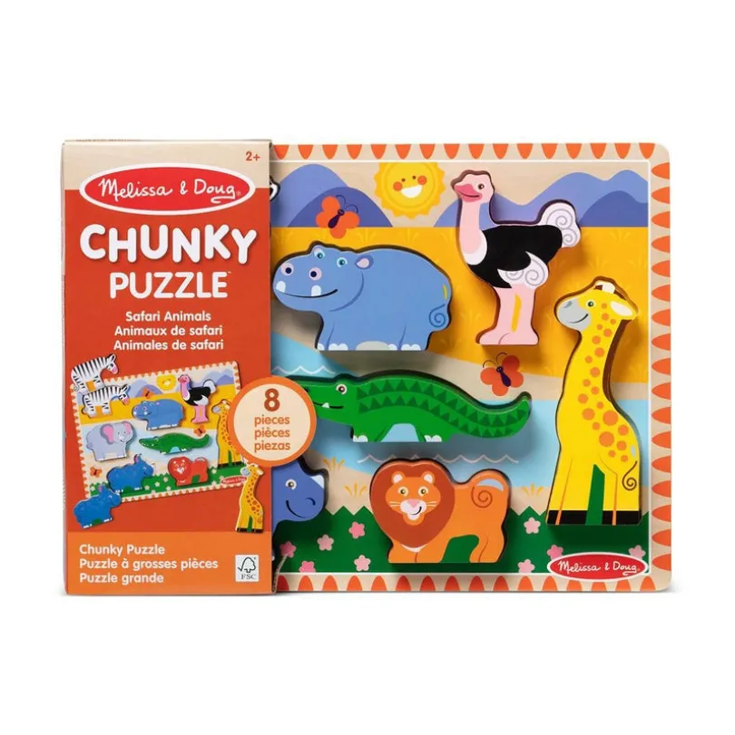 Wooden Chunky Puzzle Safari
