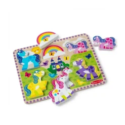 Wooden Chunky Puzzle Unicorn