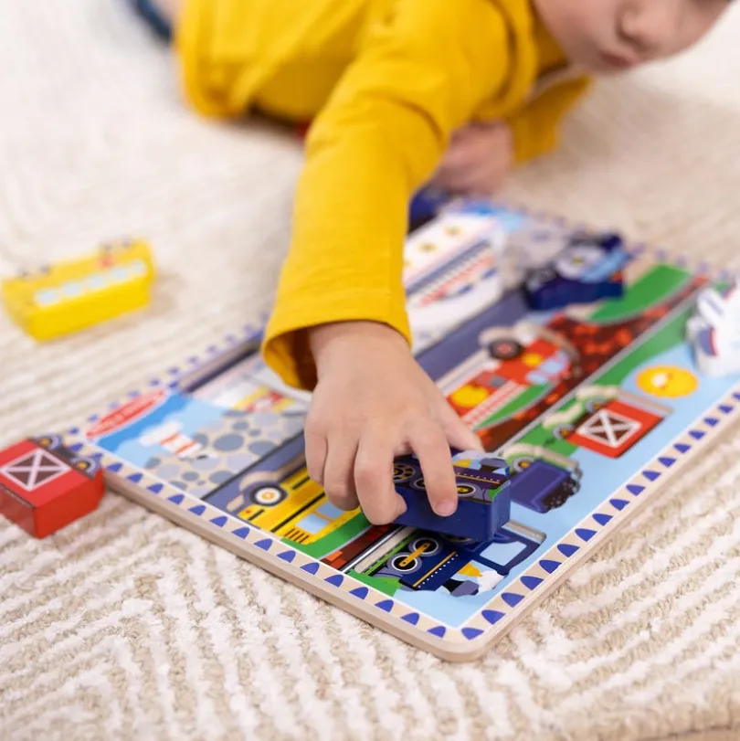 Wooden Chunky Puzzle Vehicles
