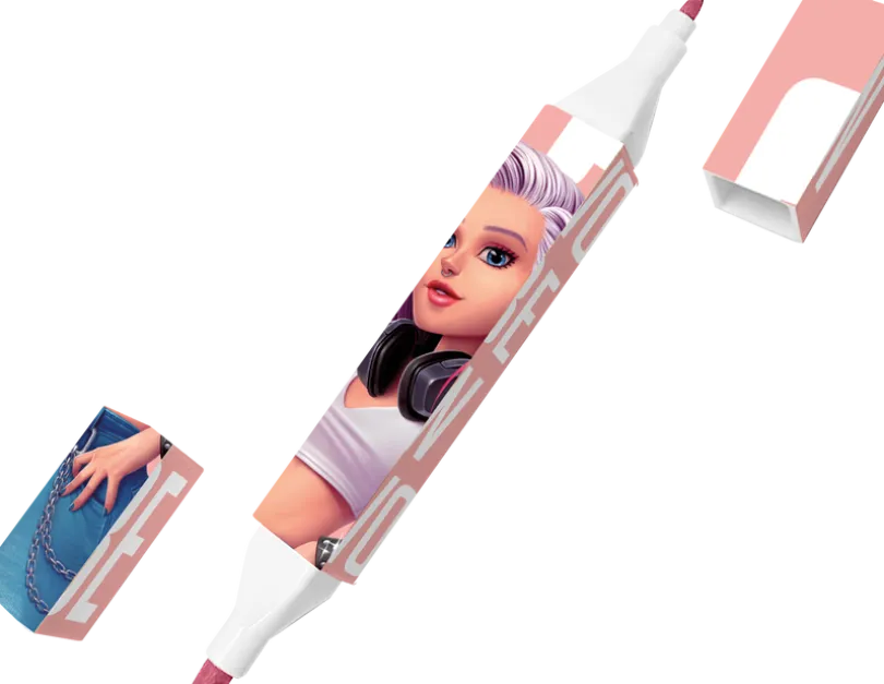 WOW Generation, Firkantede tusjpenn med doble ender