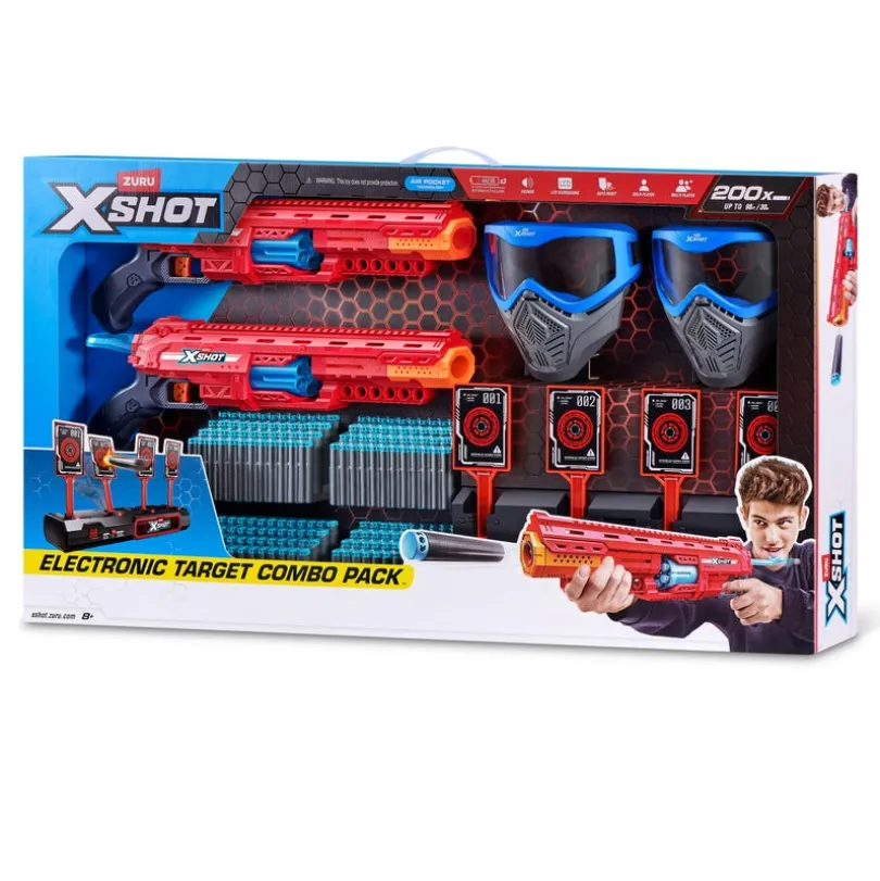 XSHOT Combopack 2 Blastere med interaktiv målskive
