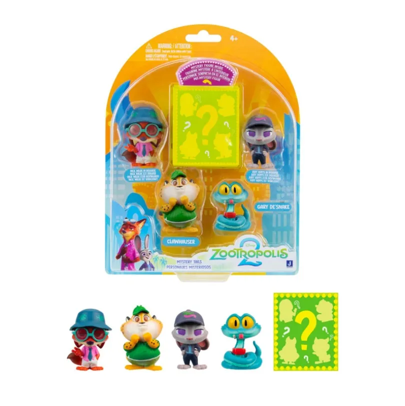 Zootropolis Tiny Tails Figure 5 Pack 4 Cm